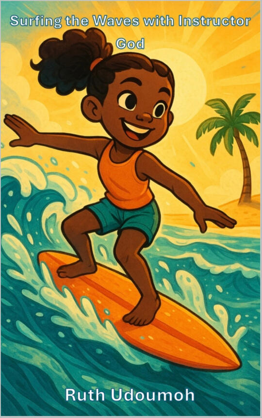 Cover of Surfing the Waves with Instructor God by Ruth Udoumoh